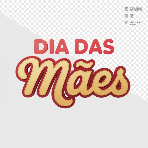 DIA DAS MÃES SELO 3D