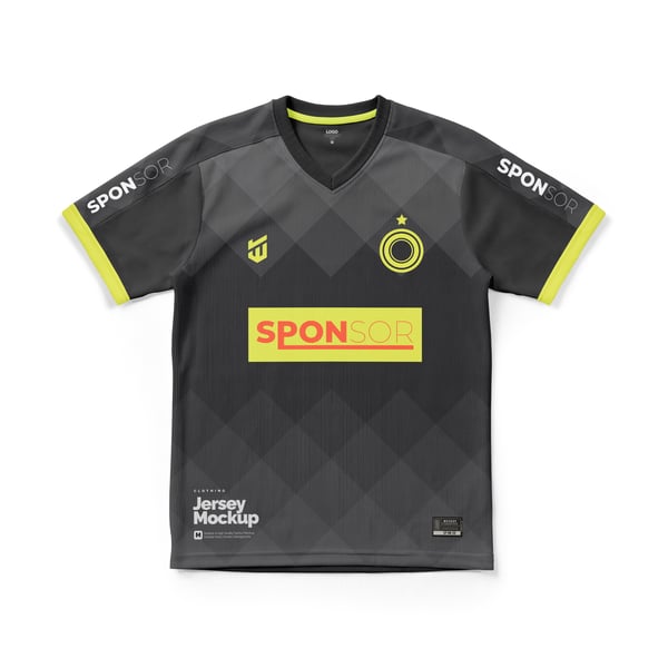CAMISETA DE FUTEBOL PSD EDITÁVEL MOCKUP