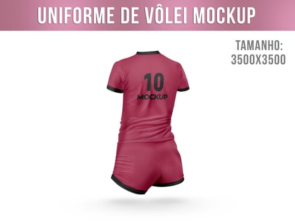 UNIFORME FEMININO DE VOLEI MOCKUP