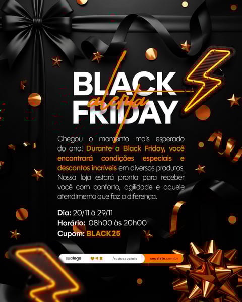 BLACK FRIDAY AVISO COMUNICADO ANÚNCIO SOCIAL MEDIA PSD EDITÁVEL 6