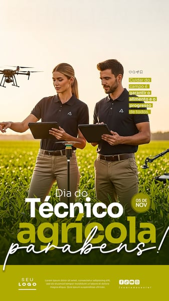 DIA DO TÉCNICO AGRÍCOLA 05 DE NOVEMBRO STORY SOCIAL MEDIA PSD EDITÁVEL 1