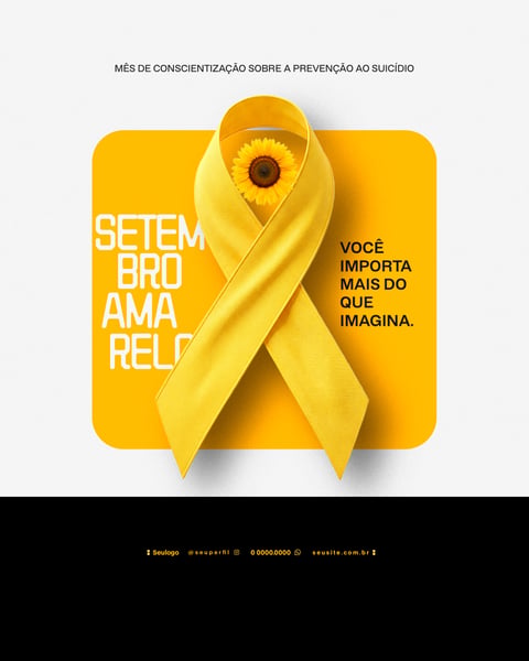 CAMPANHA SETEMBRO AMARELO FLYER SOCIAL MEDIA 6