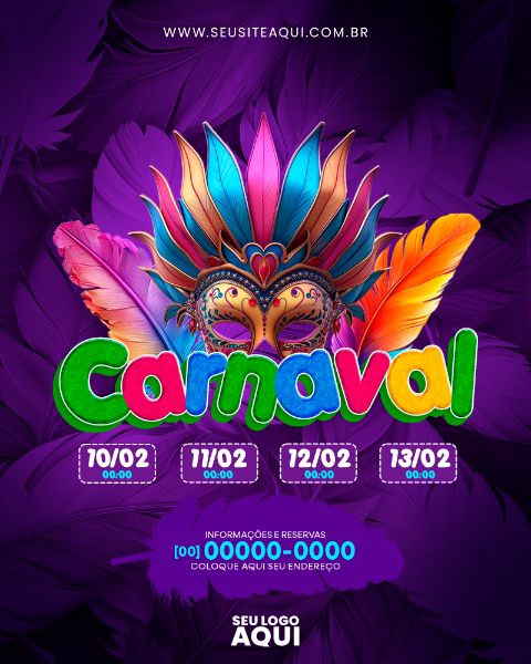 FEED | CARNAVAL | CARNIVAL | FESTA | PSD EDITÁVEL