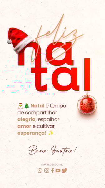 IJA SOCIAL MEDIA FELIZ NATAL STORY NATAL É TEMPO DE COMPARTILHAR ALEGRIA, ESPALHAR AMOR E CULTIVAR ESPERANÇA