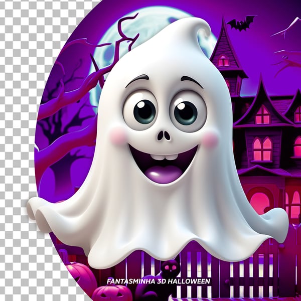 PNG FANTASMINHA 3D HALLOWEEN
