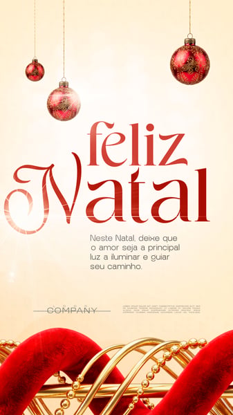 CARTÃO DE FELIZ NATAL ELEGANTE SOCIAL MEDIA FLYER PSD EDITÁVEL STORY