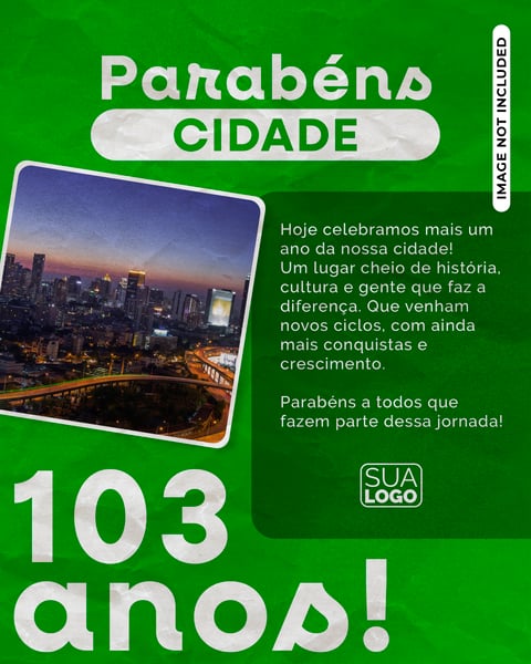 POST REDE SOCIAL CARD ANIVERSARIO DA CIDADE