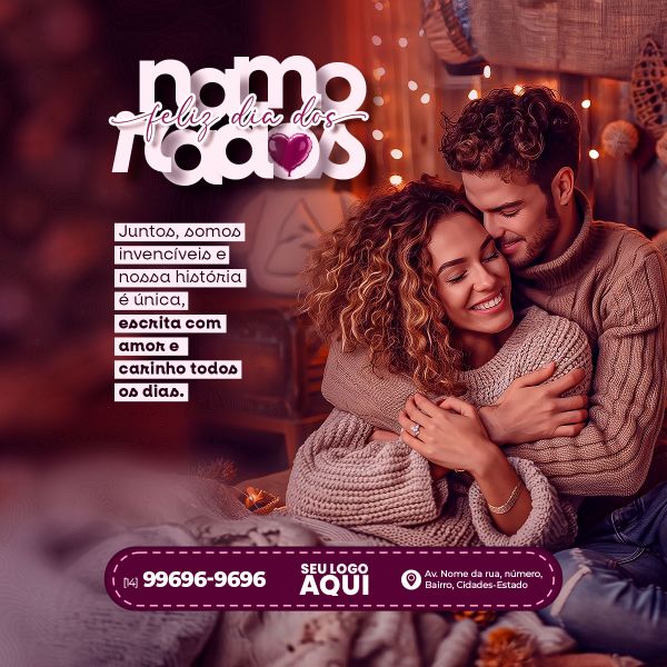 DIA DOS NAMORADOS, VALENTINE'S DAY | SOCIAL MEDIA | PSD EDITÁVEL