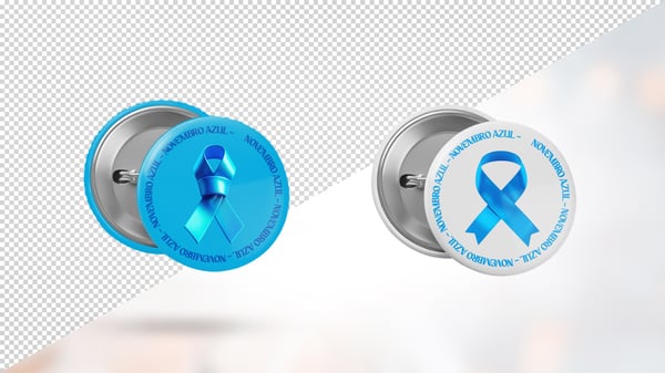 MOCKUP BOTON BUTTON BROCHE BOTTON 3D RENDER TOTALMENTE EDITÁVEL PSD