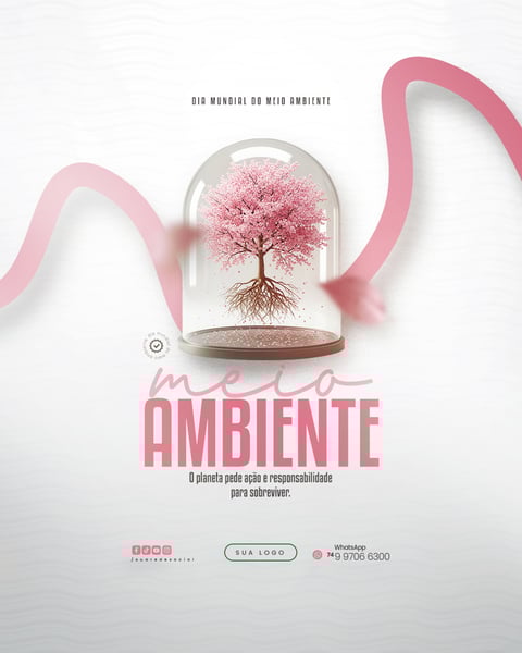 05 DE JUNHO - DIA MUNDIAL DO MEIO AMBIENTE SOCIAL MEDIA PSD EDITÁVEL