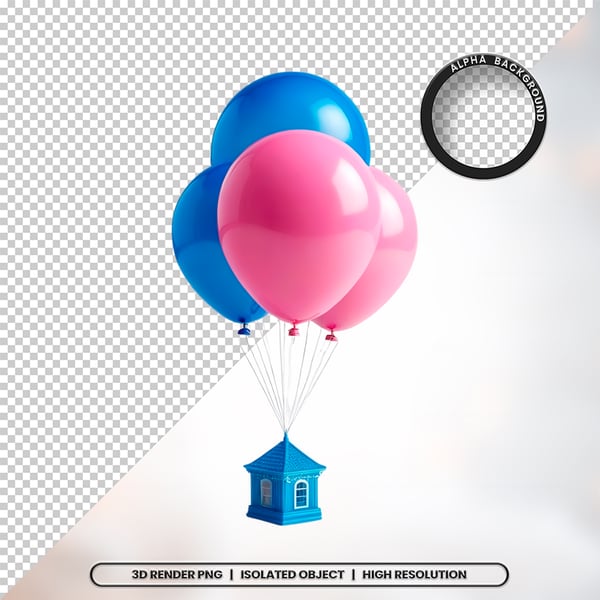 3D RENDER BRINQUEDO INFANTIL ELEMENTO ÍCONE PSD PNG