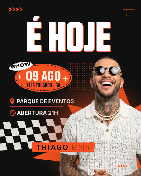 Flyer Agenda PRÓXIMOS SHOWS PSD EDITÁVEL 3