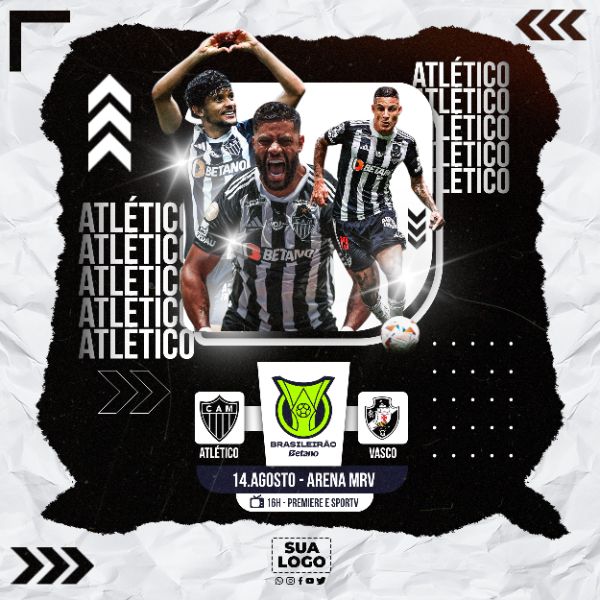 FLYER ESPORTIVO BRASILEIRÃO ATLÉTICO MINEIRO