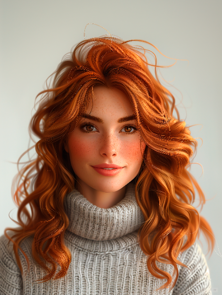 UMA LINDA MULHER RUIVA - IMAGEM