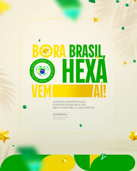 COPA DO MUNDO FUTEBOL RUMO AO HEXA BRASIL PSD EDITÁVEL 9