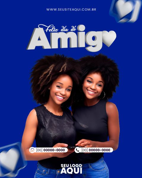 FEED VERTICAL - DIA DO AMIGO | SOCIAL MEDIA | PSD EDITÁVEL