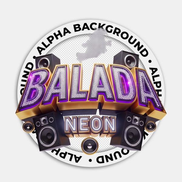 SELO 3D BALADA NEON FUNK REALISTA 04