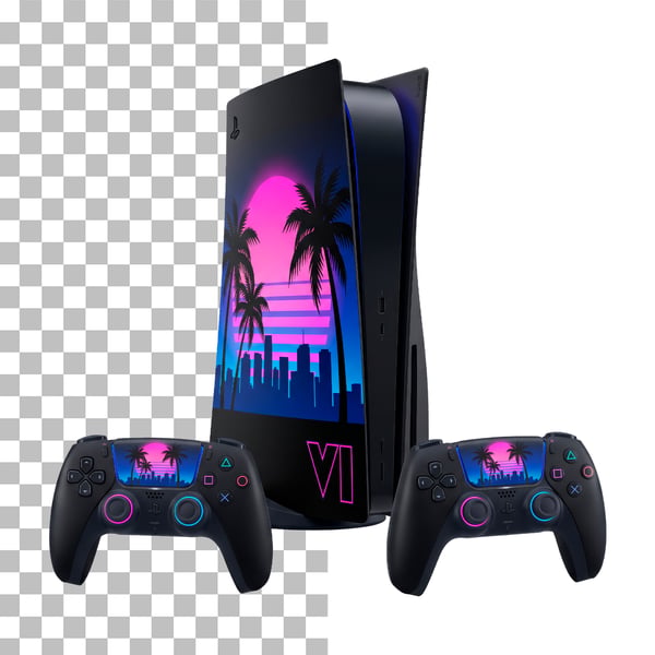 VIDEO GAME PS5 TEMÁTICA GTA 6 PSD EDITÁVEL
