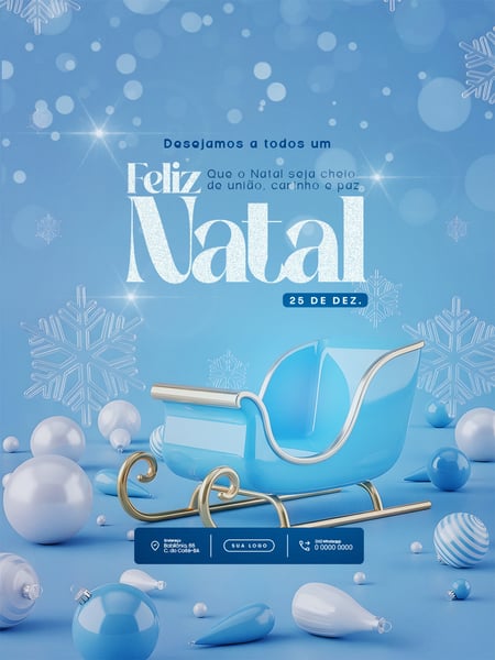 FELIZ NATAL 25 DE DEZEMBRO SOCIAL MEDIA PSD EDITÁVEL 2