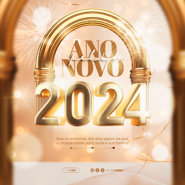 FELIZ ANO NOVO 2024 SOCIAL MEDIA POST REVÉILLON FEED