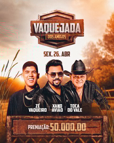 DJR FLYER VAQUEJADA, CAVALGADA DOS AMIGOS, ARTISTAS E EVENTOS