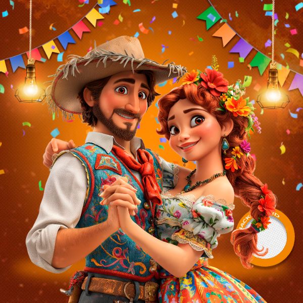 MASCOTES DE FESTA JUNINA MODELO 218