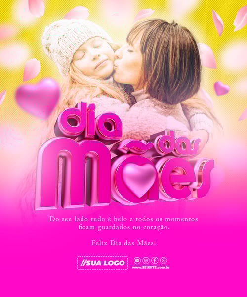 Feliz Dia das Mães Data Comemorativa Redes Sociais