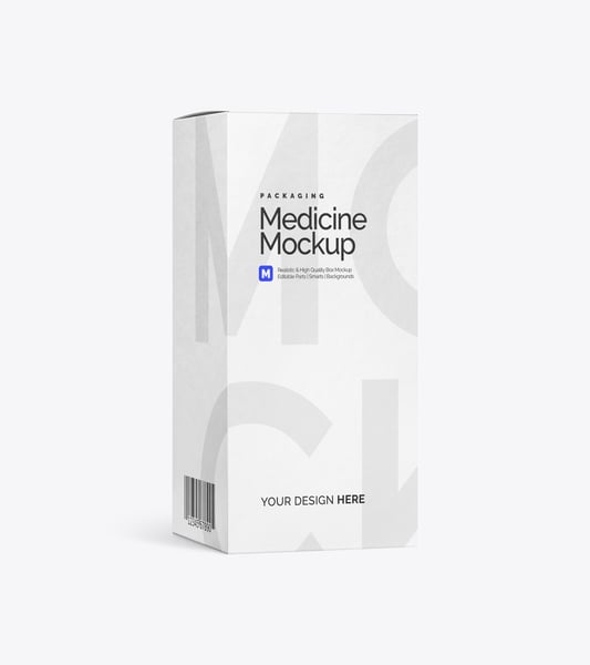 CAIXA DE PAPEL PSD EDITÁVEL MOCKUP