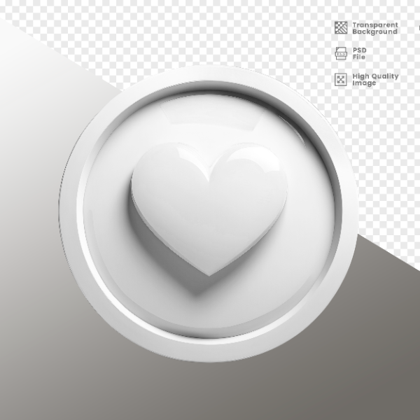 CORAÇÃO -  ELEMENTO 3D CORAÇÃO  PARA COMPOSIÇÃO