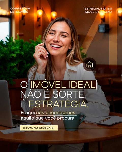 CORRETORA DE IMÓVEIS DE LUXO SOCIAL MEDIA PSD EDITÁVEL