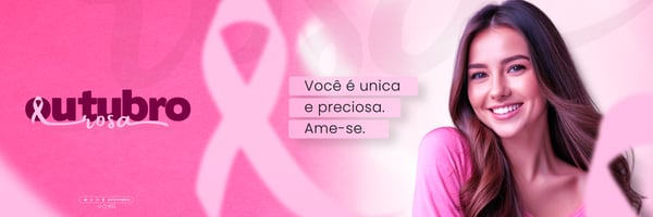 OUTUBRO ROSA MÊS DE CONSCIENTIZAÇÃO SOBRE O CÂNCER DE MAMA SOCIAL MEDIA FLYER PSD EDITÁVEL