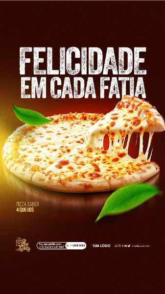 STORY - PIZZARIA - FELICIDADE EM CADA FATIA