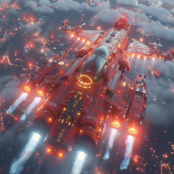 NAVE ESPACIAL | NEON | FUTURISTA | BACKGROUND