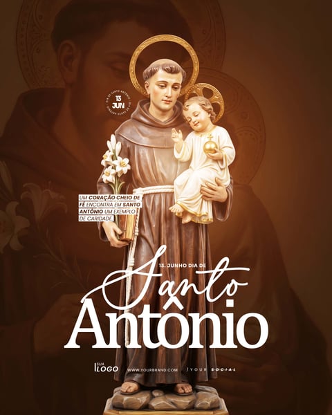 DIA DE SANTO ANTÔNIO ARTE SOCIAL MEDIA PSD EDITÁVEL 5