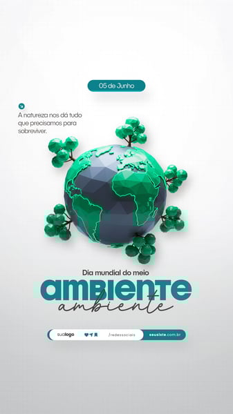 05 DE JUNHO - DIA MUNDIAL DO MEIO AMBIENTE SOCIAL MEDIA PSD EDITÁVEL 17