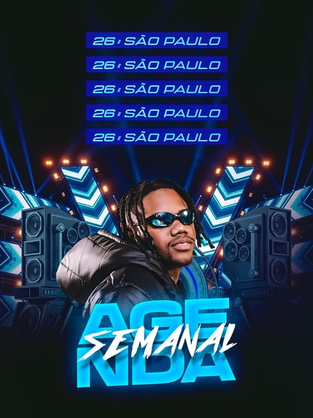 FLYER AGENDA SEMANAL FEED PSD EDITÁVEL