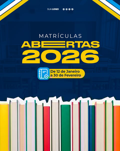 MATRÍCULAS ABERTAS ESCOLA ESCOLAR ESTUDANTE 01