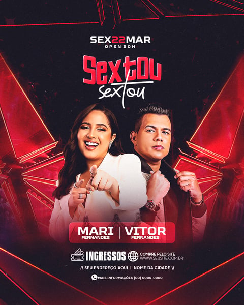 FLYER PARA ARTISTAS E EVENTOS