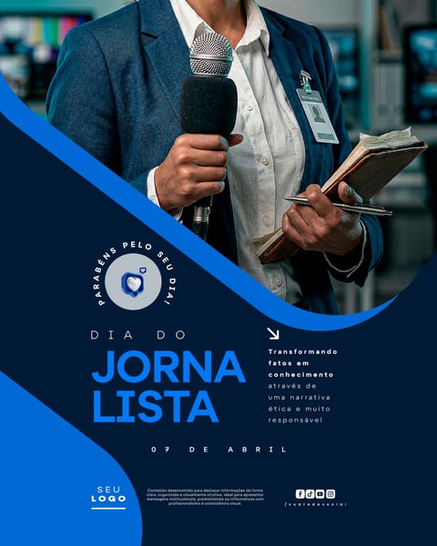 DIA DO JORNALISTA 07 DE ABRIL SOCIAL MEDIA PSD EDITÁVEL 4