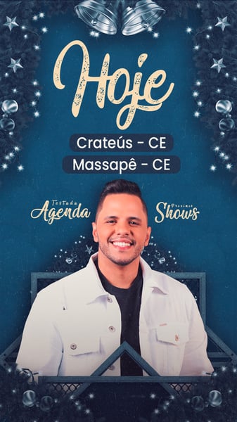 ZHQ AGENDA DE SHOWS NATAL AGENDA TESTADA STORY PSD EDITAVEL