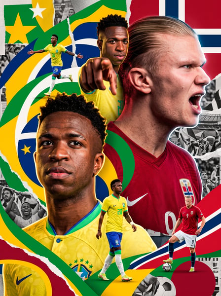 IMAGEM PARA COMPOSIÇÃO SELEÇÃO BRASILEIRA X NORUEGA COPA DO MUNDO EM COMPOSIÇÃO