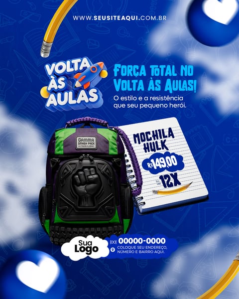 FEED ESCOLA VOLTA AS AULAS SOCIAL MEDIA PSD EDITÁVEL 02