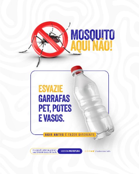 SOCIAL MEDIA - DENGUE - ESVAZIE GARRAFAS