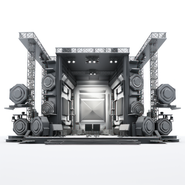 BACKGROUND ESTRUTURA DE PALCO SHOW EVENTO PARA COMPOSIÇÃO SOCIAL MEDIA