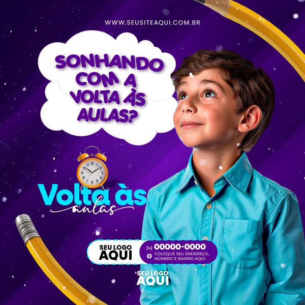 VOLTA ÀS AULAS | MATRÍCULAS ABERTAS | ESCOLA | PSD EDITÁVEL