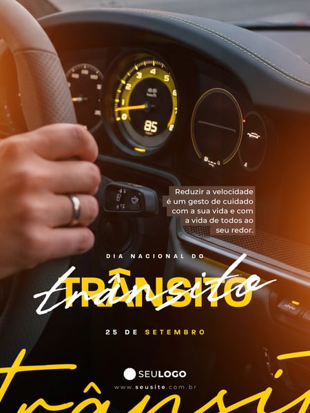 SOCIAL MEDIA DIA NACIONAL DO TRÂNSITO PSD EDITÁVEL 05