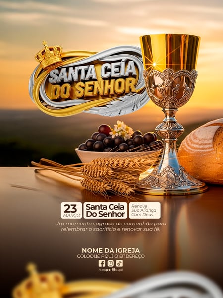 POST FLYER IGREJA CULTO GOSPEL SOCIAL MEDIA PSD EDITÁVEL 07