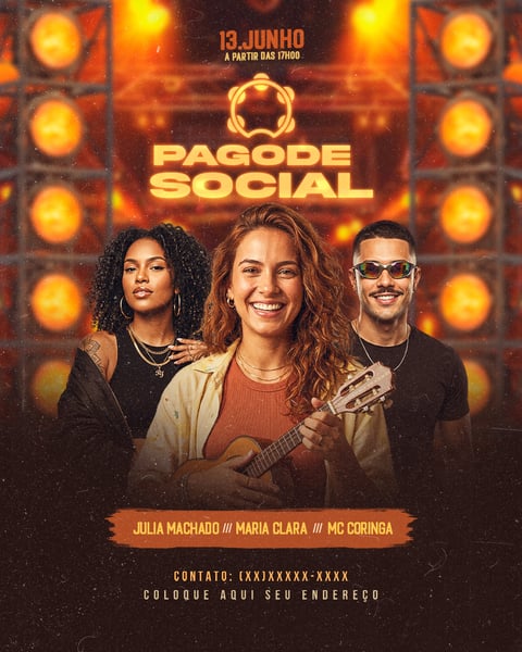 FLYERS PARA EVENTOS PAGODE SOCIAL FEED