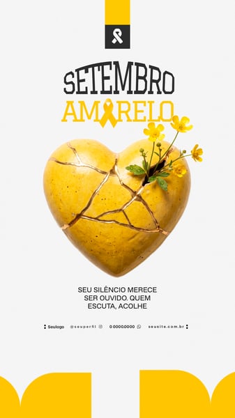CAMPANHA SETEMBRO AMARELO FLYER STORY SOCIAL MEDIA 3