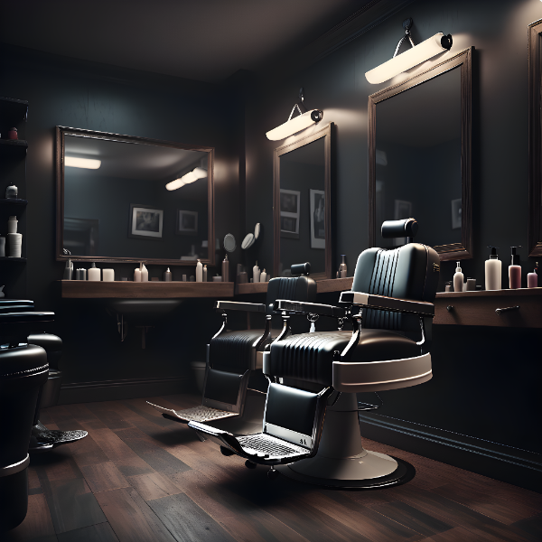SALÃO DE BARBEARIA - BACKGROUND PARA COMPOSIÇÃO